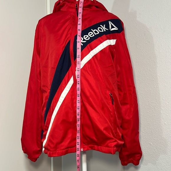 Reebok Red Windbreaker Jacket - Picture 5 of 8